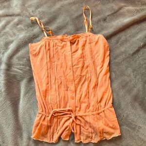 Y2K Vintage peach tank top